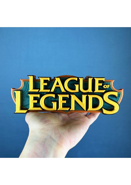 League Of Legends Yazı Logo Figür - Premium Koleksiyon Parçası modelleri