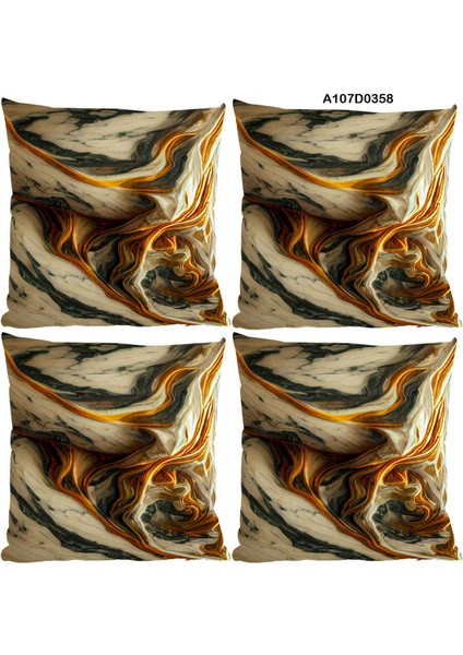 Temalı 4'lı Kırlent Kılıf Seti Çift Tarafı Baskılı