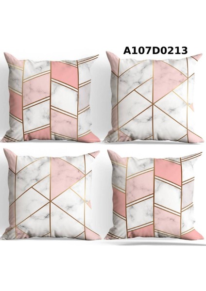 Temalı 4'lı Kırlent Kılıf Seti Çift Tarafı Baskılı