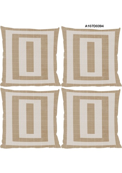 Temalı 4'lı Kırlent Kılıf Seti Çift Tarafı Baskılı