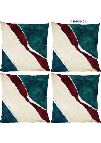 Temalı 4'lı Kırlent Kılıf Seti Çift Tarafı Baskılı