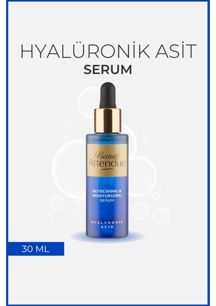 Beaute Attendue Hyaluronik Asit Yoğun Nemlendirici, Canlandırıcı Serumu (HYALURONİK ASİT %3)