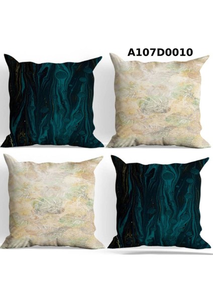 Temalı 4'lı Kırlent Kılıf Seti Çift Tarafı Baskılı