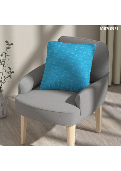 Kırlent Kılıf Çift Tarafı Baskılı Süet Kumaş