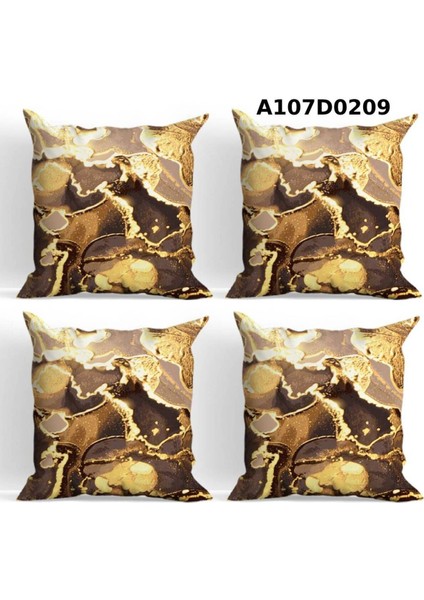 Temalı 4'lı Kırlent Kılıf Seti Çift Tarafı Baskılı