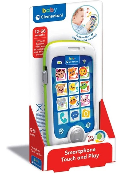 Baby Clementoni - Sesli ve Işıklı Interaktif Akıllı Telefon Emojili