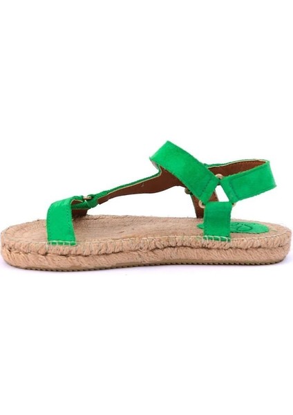 Yula Yeşil Kadın Espadril Sandalet modelleri