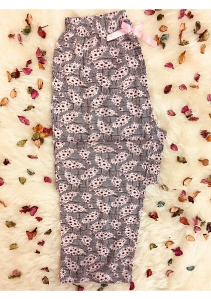 Cepsiz Viskon Yazlık Kadın Pijama Altı
