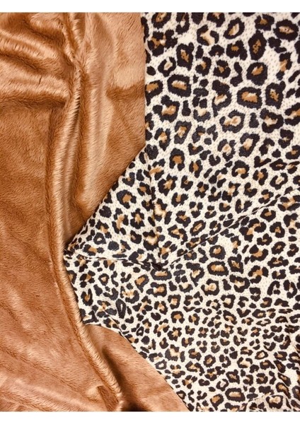 Leopar Desenli Rahat Kalıp Cepli Süet Pijama Altı fiyatları