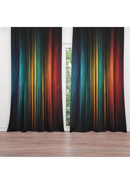 Dijital Baskılı Fon Perde Iki Kanat