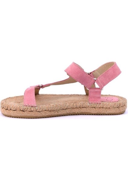 Yula Pembe Kadın Espadril Sandalet