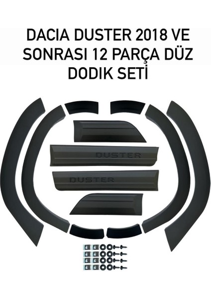 Türkmen Dacia Duster 2018 Sonrası Dodik Seti ve Halı Kenar Plastiği