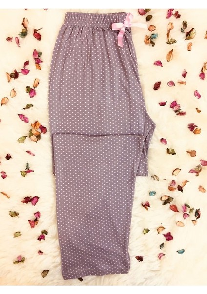 Cepsiz Viskon Yazlık Kadın Pijama Altı