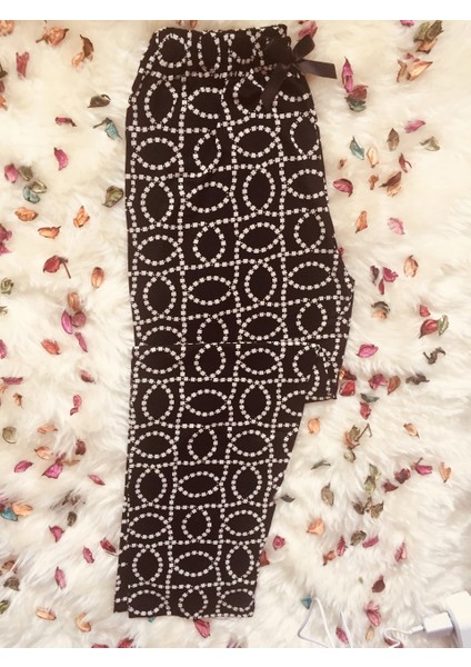 Cepsiz Viskon Yazlık Kadın Pijama Altı V29