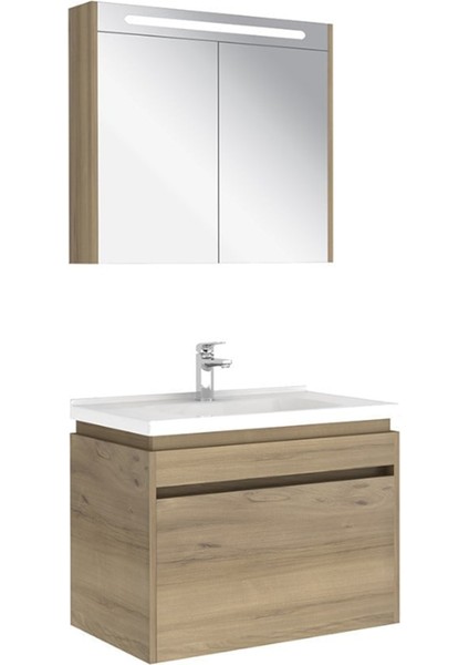 Idea 2.0 80 cm Pasifik A Tek Çekmeceli Banyo Dolabı Takımı 610100200492