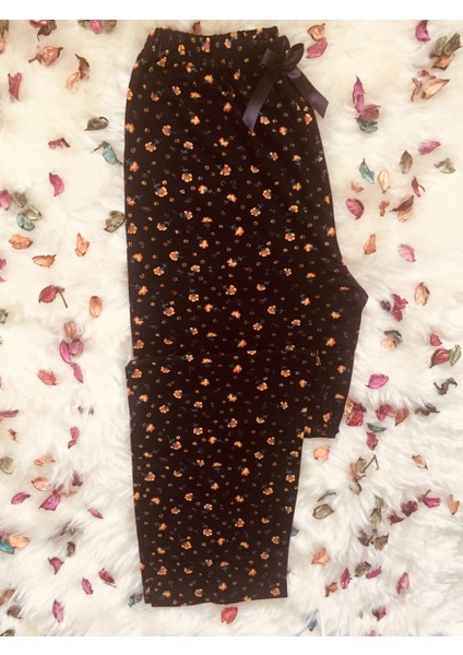Cepsiz Viskon Yazlık Kadın Pijama Altı V36