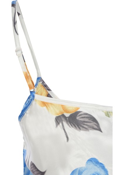 Ip Askılı Çiçek Motifli Saten Gecelik indirimleri