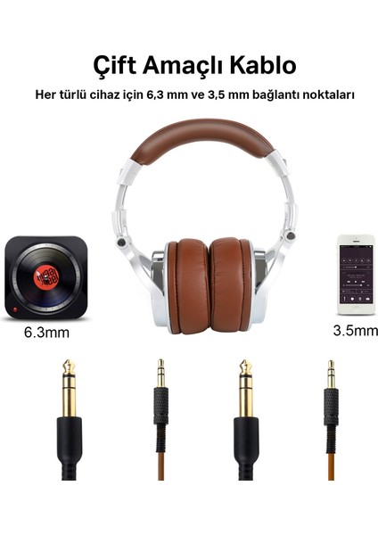 Oneodio Pro 30  Kulak Üstü Kablolu Dj Kulaklığı