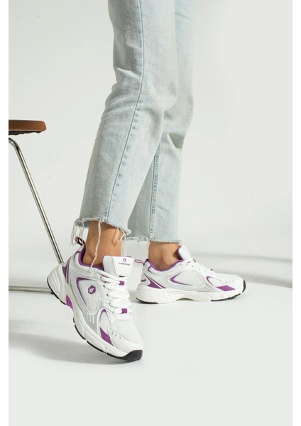 Songa Beyaz Mor Kadın 530 Mod Sneaker Spor Ayakkabı 23144 V1