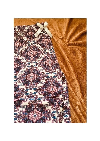 Cepsiz Viskon Yazlık Kadın Pijama Altı V40
