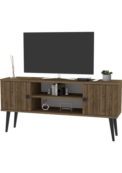 Modern Şık Tasarim Tv Ünitesi Ceviz Tv2 fırsatları