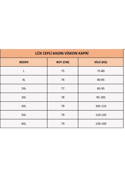 Lüx Cepli Viskon Kadın Kapri K5