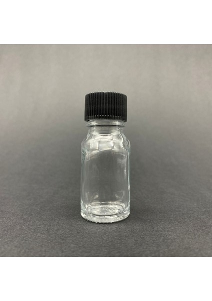 JUNİBELİW 9 Adet 10ML Siyah Plastik Kapak Amber Mini Cam Şişe Çok Amaçlı Plastik Kapaklı Shot Şişesi kapı 9x10ml