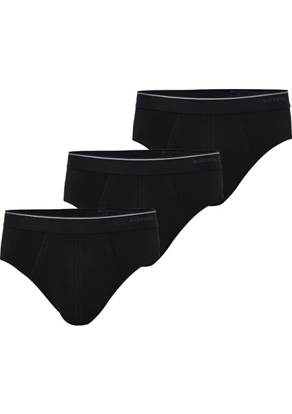 Erkek Siyah Slip 3'lü Paket 9672