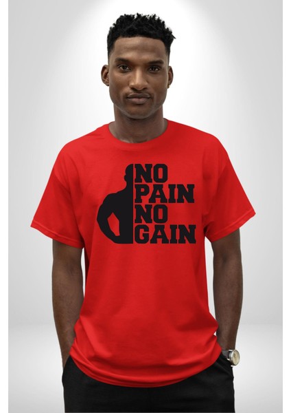 Gym Spor Sever Salon Vucut Geliştirme Emeksiz Olmaz Pamuklu Bisiklet Yaka Kadın Erkek Oversize Boyfriend Dijital Baskılı Kırmızı T-Shirt modelleri