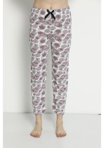 Pamuklu Yazlık Cepsiz Kadın Pijama Altı B26