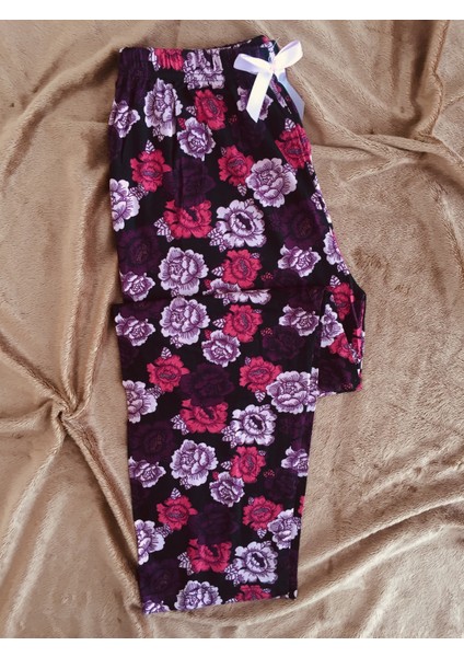 Cepsiz Viskon Yazlık Kadın Pijama Altı V39