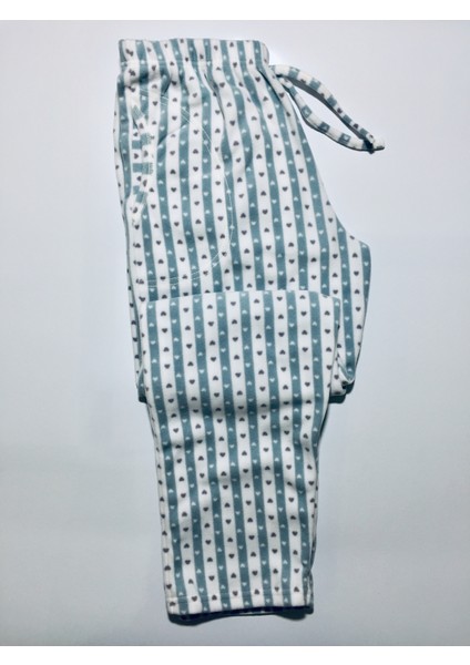 Lüx Cepli Polar Kışlık Pijama Altı