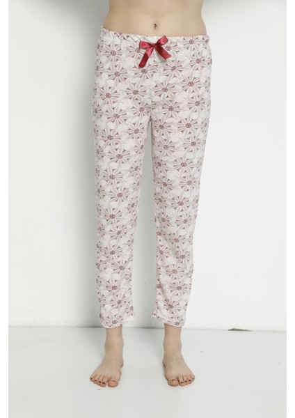 Pamuk Yazlık Cepsiz Kadın Pijama Altı B21