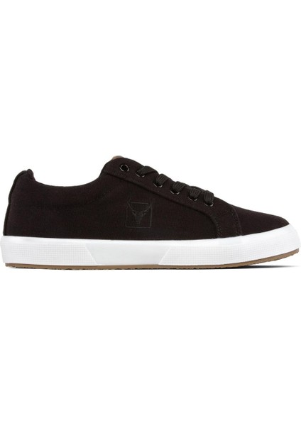 4213 Mayer Siyah Yazlık Keten Comfort Sneaker Spor Ayakkabı V1