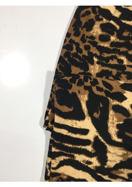 Leopar Desenli Cepli Süet Kışlık Pijama Altı 2021-S10 modelleri