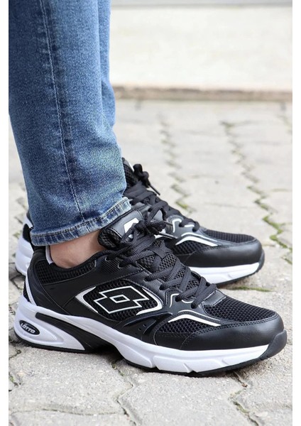 Athens Erkek Siyah Beyaz Sneaker Günlük Spor Ayakkabı V9