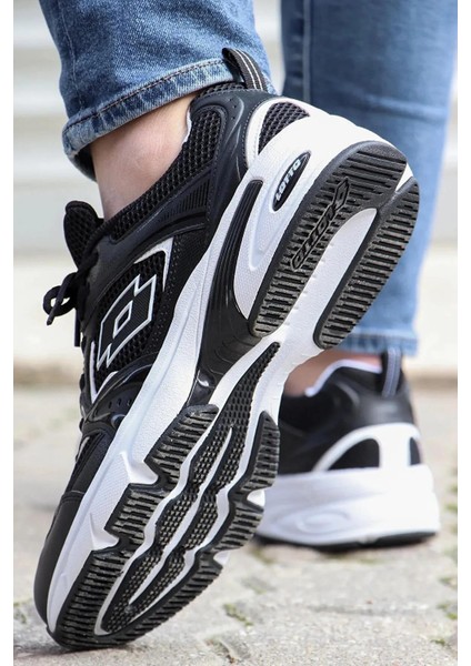 Athens Erkek Siyah Beyaz Sneaker Günlük Spor Ayakkabı V9