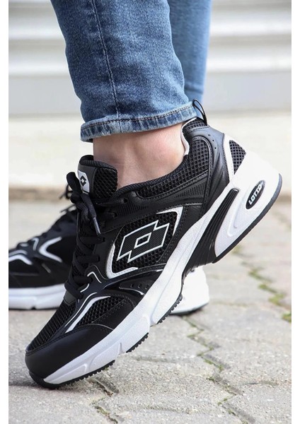 Athens Erkek Siyah Beyaz Sneaker Günlük Spor Ayakkabı V9