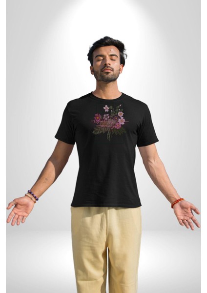 Güller ve Dikenler Şimdi Ne Yapmalıyız Kadın Erkek Unisex Siyah Organik Baskılı T-Shirt Penye Yüksek Kalite