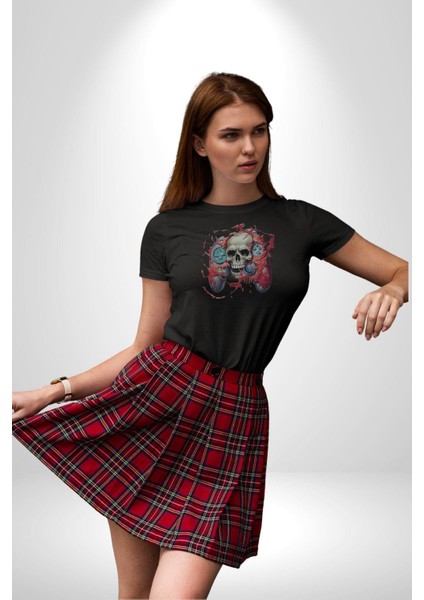 Oyun Kumandası Insanı Ele Geçirişi Kadın Erkek Unisex Siyah Organik Baskılı T-Shirt Penye Yüksek Kalite fırsatları