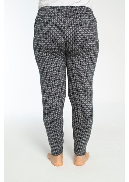 Büyük Beden Cepli Viskon Yazlık Kadın Pijama Altı Tek Alt Y16