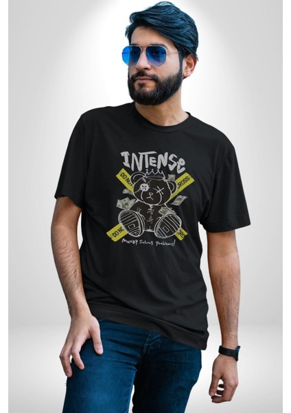Geçilmez Bölge Kadın Erkek Unisex Siyah Organik Baskılı T-Shirt Penye Yüksek Kalite indirimleri