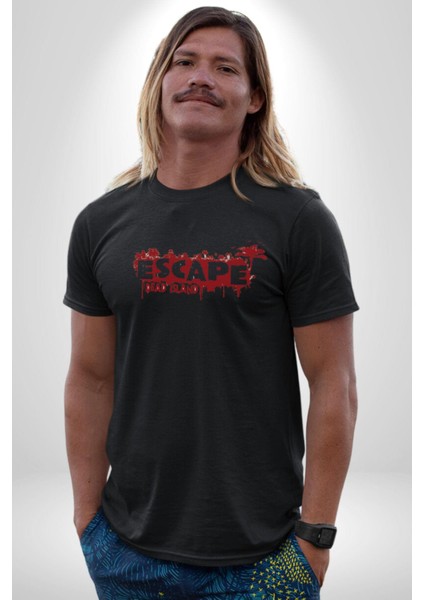 Escape Dead Island Ölüm Adası Kadın Erkek Unisex Siyah Organik Baskılı T-Shirt Penye Yüksek Kalite