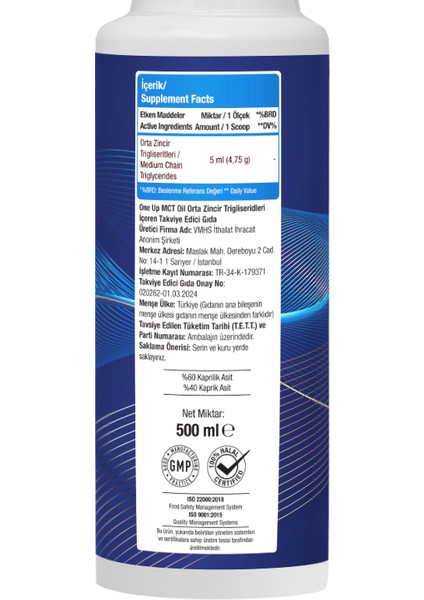 Mct Oil 500 Ml