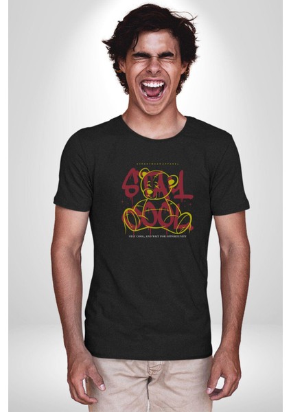 Game Oyun Alanı Kadın Erkek Unisex Siyah Organik Baskılı T-Shirt Penye Yüksek Kalite fiyatları