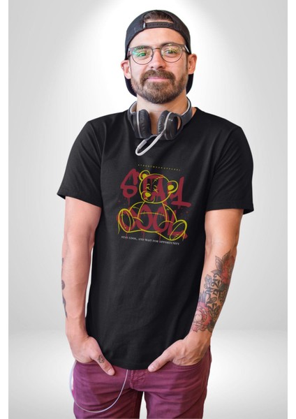 Game Oyun Alanı Kadın Erkek Unisex Siyah Organik Baskılı T-Shirt Penye Yüksek Kalite fırsatları