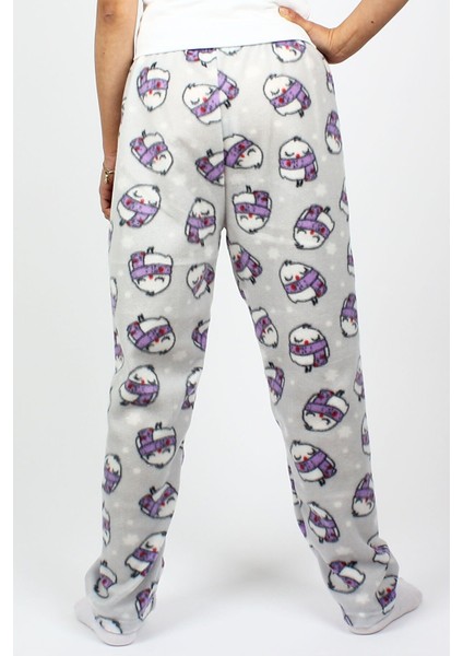 Cepsiz Kışlık Polar Kadın Pijama Altı Tek Alt JE22