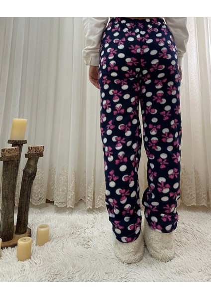 Cepsiz Kışlık Polar Kadın Pijama Altı Tek Alt JE23