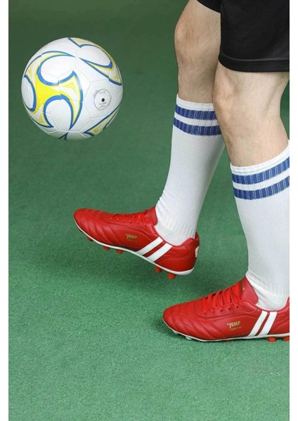 Kırmızı Futbol Krampon Yetişkinler İçin Microfiber Malzeme ile 13256 FG Modeli fiyatları