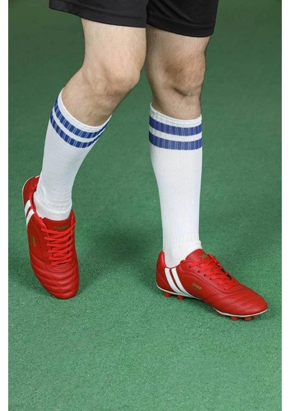 Kırmızı Futbol Krampon Yetişkinler İçin Microfiber Malzeme ile 13256 FG Modeli fırsatları